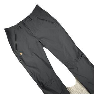 Fjallraven Womens 10 Length 32" Abisko Trail Stretch Hiking Black Pants
